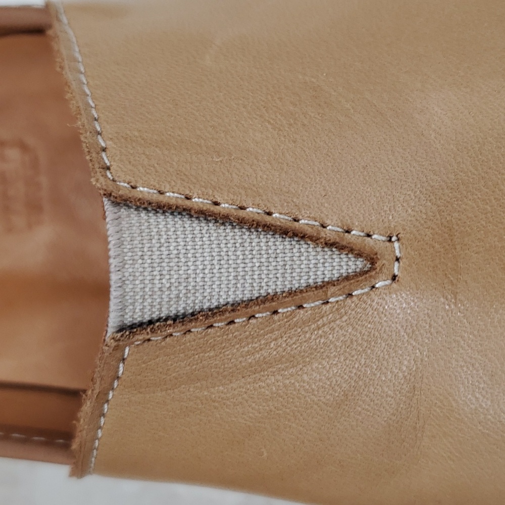 Spring Step Tan Leather Slip-On Flats - Picture 9 of 16